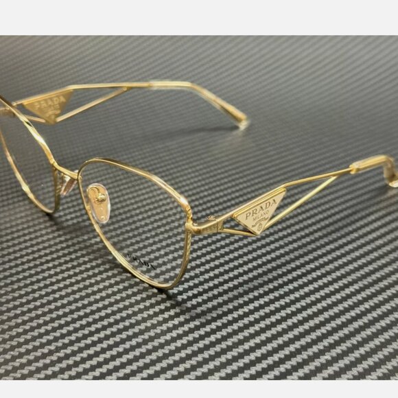 Prada Gold Pale Women's 55mm Eyeglasses